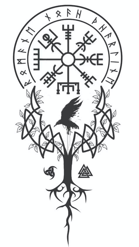 yggdrasil compass tattoo - Google Search | Norse tattoo, Viking tattoo ...