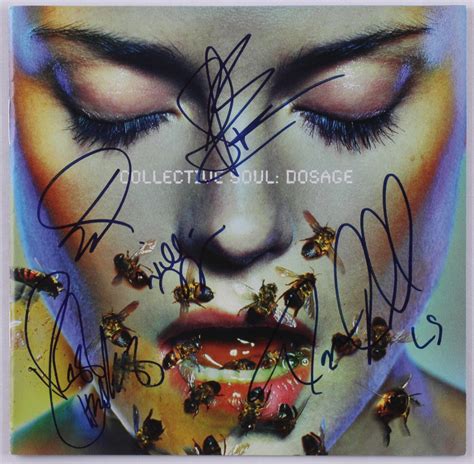 Collective Soul "Dosage" CD Insert Band Signed by Ross Childress, Shane Evans, Dean Roland, Will ...