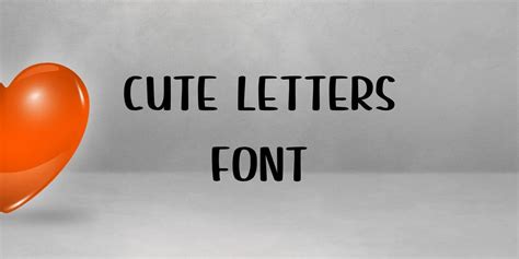 Cute Letters Font Free Download