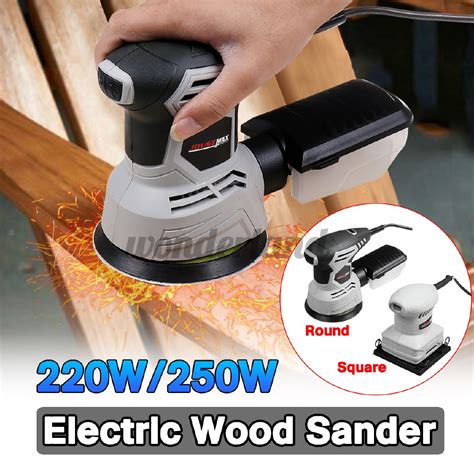 Woodworking Tool 220V Electric Wood Sander Furniture Metal Polisher Paint Grinder DIY Power ...