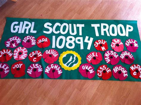 My new troop banner for 2013 Memorial Day Parade. Jenni from http://www ...