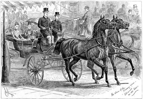 Coach And Horses, 1889 by Print Collector