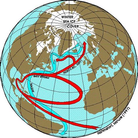 North Atlantic Current | Thermohaline Circulation - Fact Sheet by Stefan Rahmstorf | Fact sheet ...