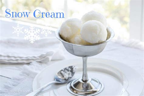 Snow Cream - Saving Room for Dessert