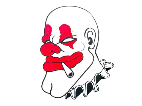 Clown Faces Drawing at GetDrawings | Free download