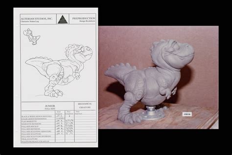 The Super Mario Bros. Movie (1993) concept art for yoshi ant figurine | Super Mario Bros. Movie ...