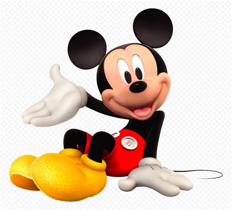 Mickey Mouse Sitting 3D Character PNG | Citypng