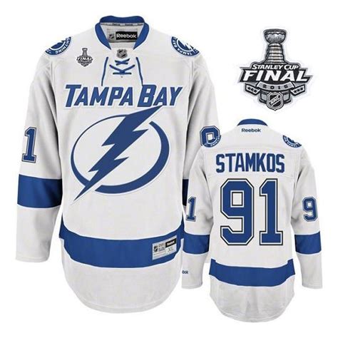 Premier Reebok Youth Steven Stamkos Away 2015 Stanley Cup Jersey - NHL ...