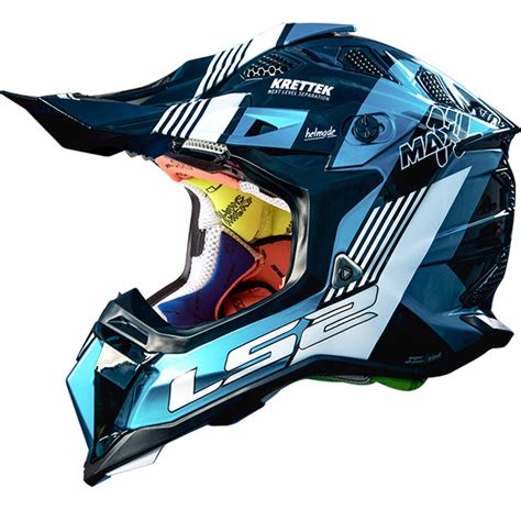 LS2 MX470 Subverter Max Motocross Helmet Blue | Motardinn