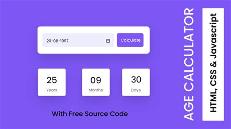 Age Calculator | Coding Artist