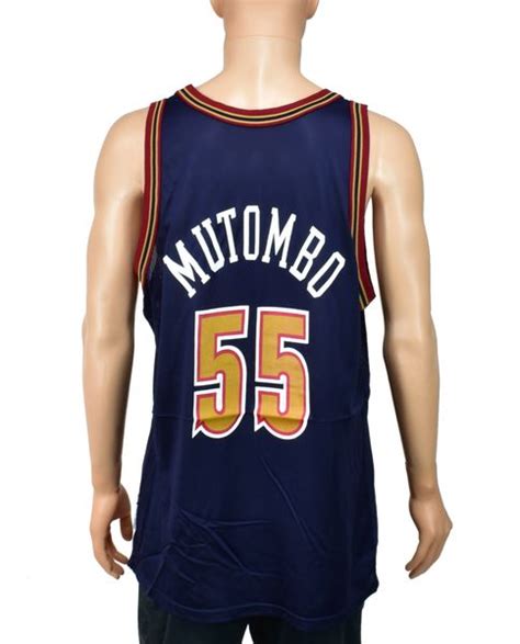 Dikembe Mutombo Denver Nuggets Champion Jersey Size 48 | Doctor Funk's ...