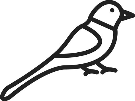 Bird icon vector image. 23934080 Vector Art at Vecteezy