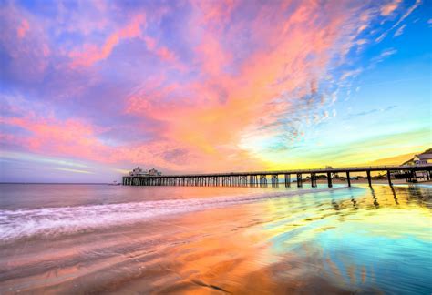 Pier Beach California, HD Nature, 4k Wallpapers, Images, Backgrounds ...