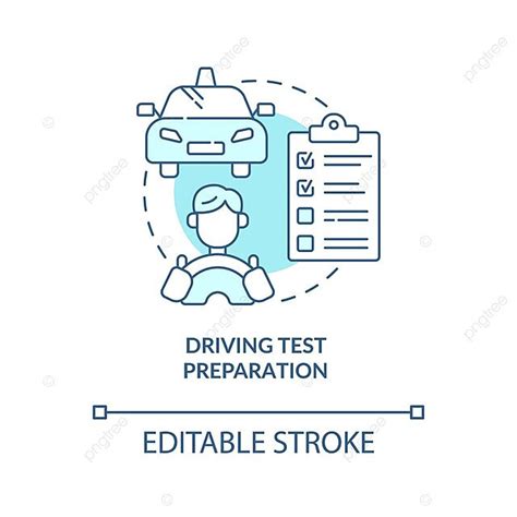 Driving Test Preparation Blue Concept Icon Driving Sign Logo Vector ...