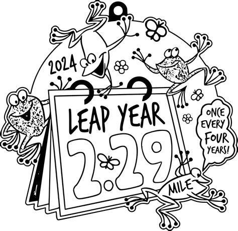 Leap Year Coloring Pages — Coloring Pages to Print