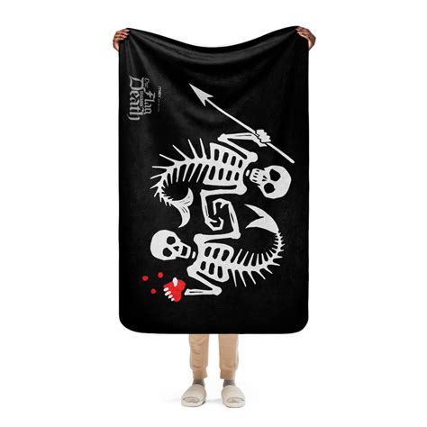 Our Flag Means Death Mermaid Skeletons Sherpa Blanket - Etsy