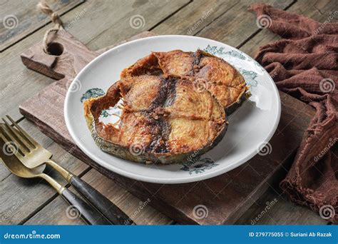 Ikan Tongkol Goreng or Fried Mackerel Tuna Fish. Stock Image - Image of produce, tongkol: 279775055