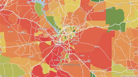 Muscogee County, GA Violent Crime Rates and Maps | CrimeGrade.org