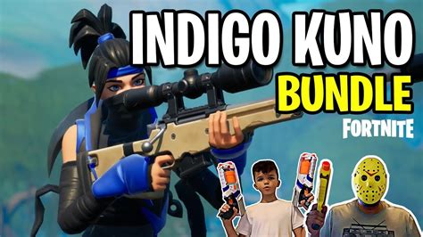 Indigo Kuno Fortnite Skin, Indigo Kuno Gameplay, Indigo Kuno Back Bling, Kuno Twin Talons ...