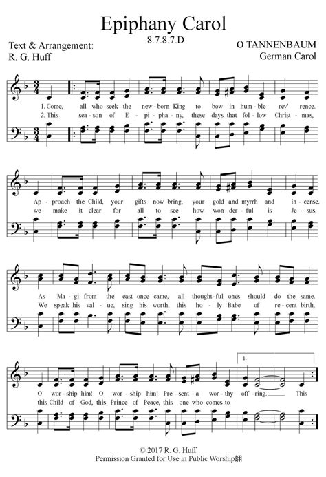 HYMN LINES: Epiphany Hymn