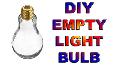 How to Empty Light Bulb - YouTube