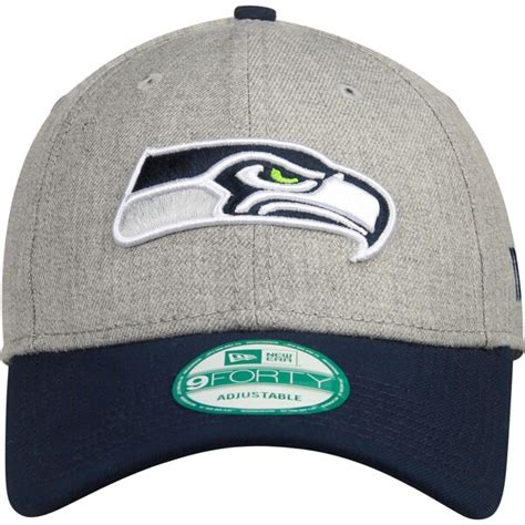 Men's New Era Heather Gray Seattle Seahawks The League 9FORTY Adjustable Hat - Seahawks Pro Shop