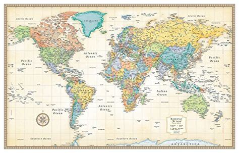 Rand McNally Classic World Wall Map - Laminated by Rand McNally ...