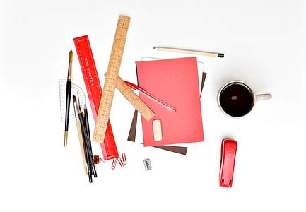 Free photo: coffee, desk, eraser, minimalism, mug, paperclips, pencil | Hippopx