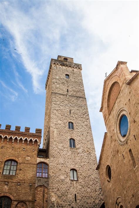 San Gimignano towers stock image. Image of wall, stone - 31633499