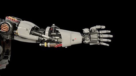 Bionic Arm showing its functionality. Production Quality Footage in ProRes HQ codec with alpha ...