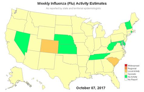 US Flu Map Animation