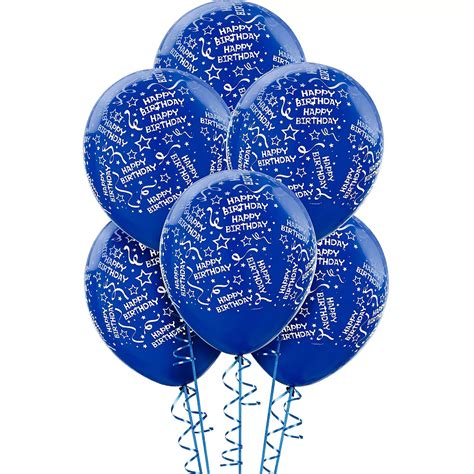 Confetti Royal Blue Birthday Balloons | Party City