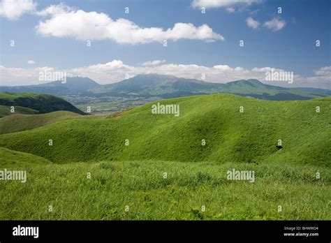 Outer Rim of Crater of Mount Aso, Aso, Kumamoto, Japan Stock Photo - Alamy