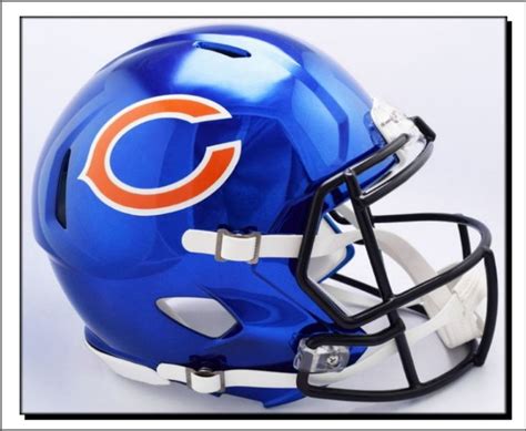 Chicago Bears Helmet: Speed Chrome | Chicago bears helmet, Chicago bears logo, Chicago bears ...