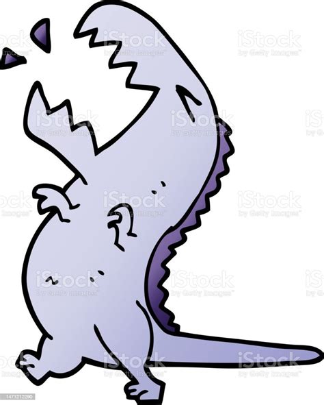 Cartoon Doodle Roaring T Rex Stock Illustration - Download Image Now - Art, Bizarre, Cartoon ...