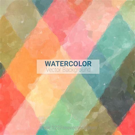 Colorful Watercolor Background Vector