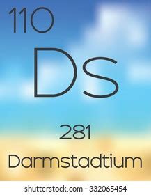 Periodic Table Elements Darmstadtium Stock Illustration 332065454 | Shutterstock