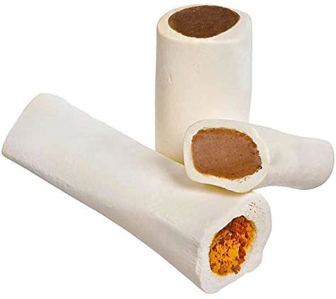 Filled Dog Bones (Flavors: Peanut Butter, Cheese, Bacon, Beef, etc) Made in USA Stuffed Bulk 3 ...