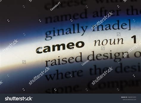 Cameo Word Dictionary Cameo Concept Stock Photo 1065951872 | Shutterstock