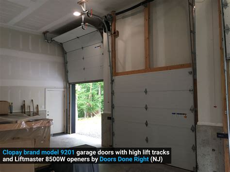 Doors Done Right – Garage Doors and Openers – High Lift Garage Door Tracks with Liftmaster Model ...