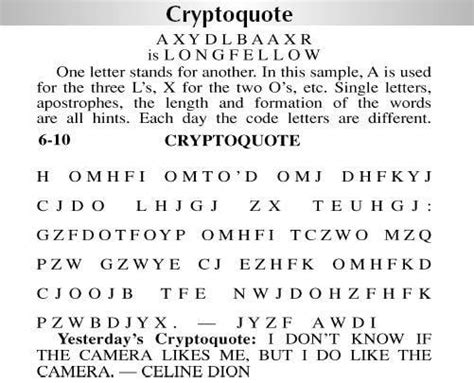 Daily Printable Cryptoquote - Printable Word Searches