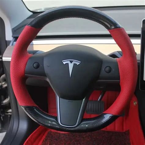 Tesla Leather Steering Wheel Wrap Cover | Model 3 |Tesla League