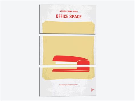 Office Space Minimal Movie Poster Canvas Print by Chungkong | iCanvas