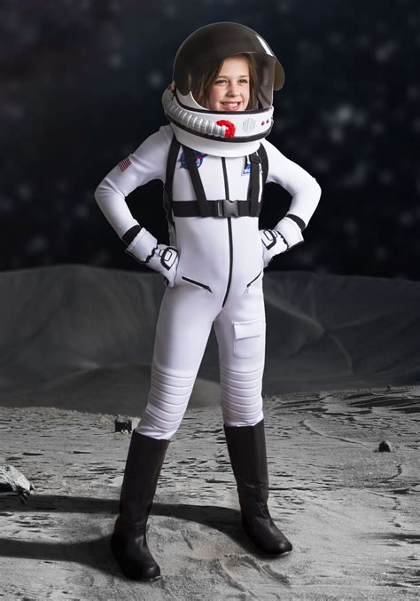 White Astronaut Girl's Costume | Astronaut Costumes