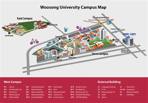 Campus Map : Woosong University