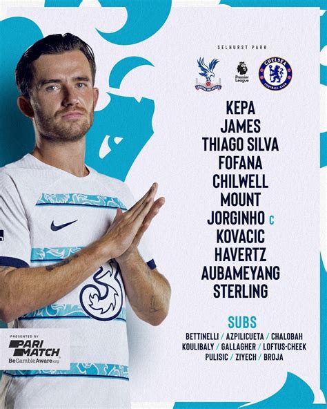 Chelsea lineup v Palace : r/Chelsea