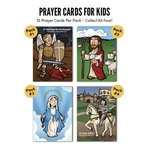 Prayer Cards for Kids - Catholic Kids