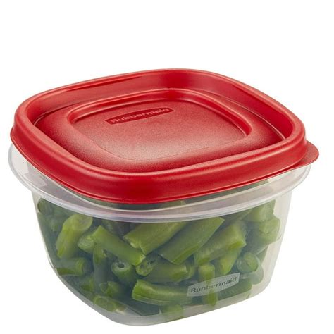 Rubbermaid Easy Find Lids Food Storage Container, 2 Cup, Racer Red 1777085 - Walmart.com ...