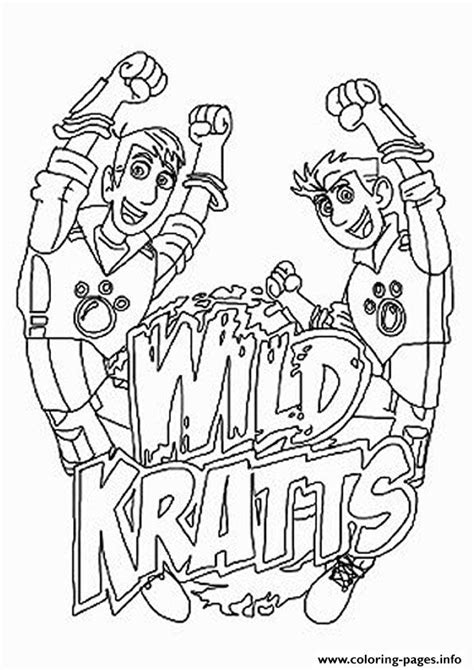 Wild Kratts The Logo Coloring page Printable