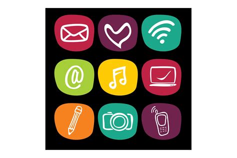 Wireless Technology Web Icons Set Graphic by rasol.designstudio ...